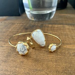 ✨NWOT Adjustable Bracelet + Matching Ring Lovely!